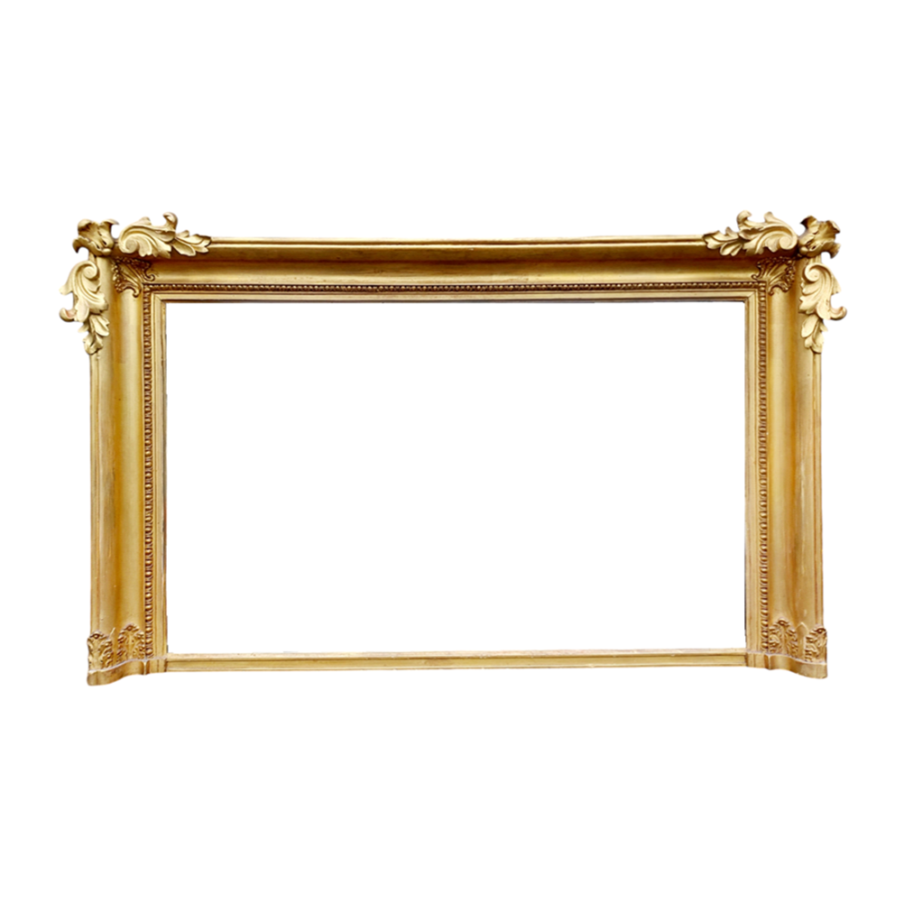 19th Century Irish Gilt Overmantle Mirror